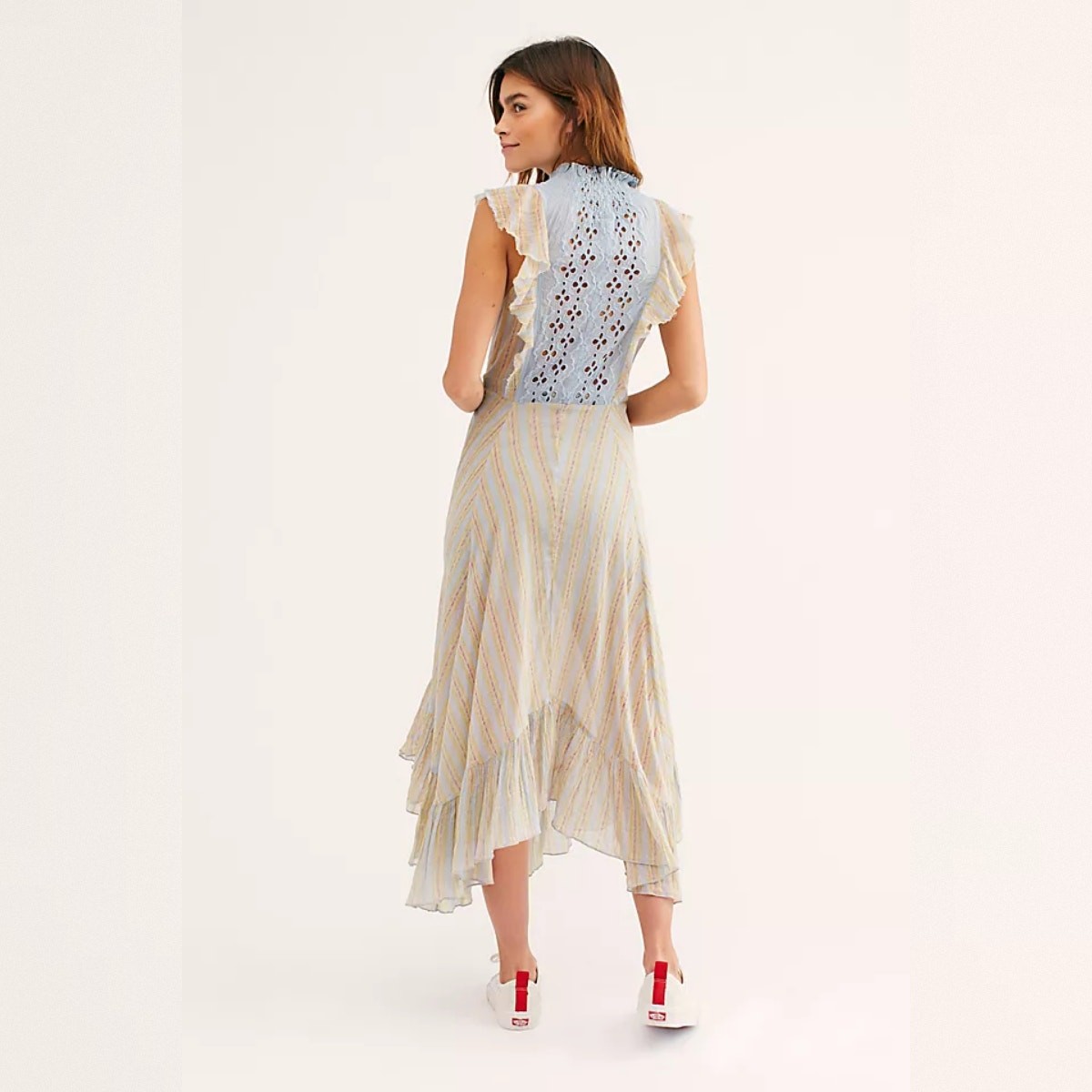 FP One – Free People Caraway Stripe Short Set – Blue Stripe Combo – Size Small