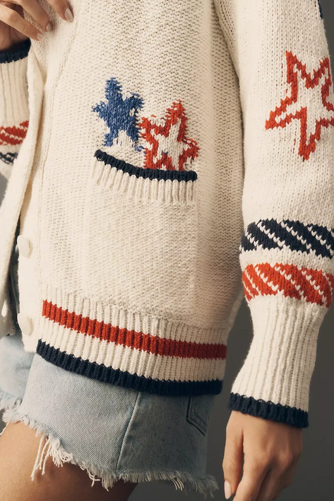Anthropologie Maeve Sailboat Cardigan