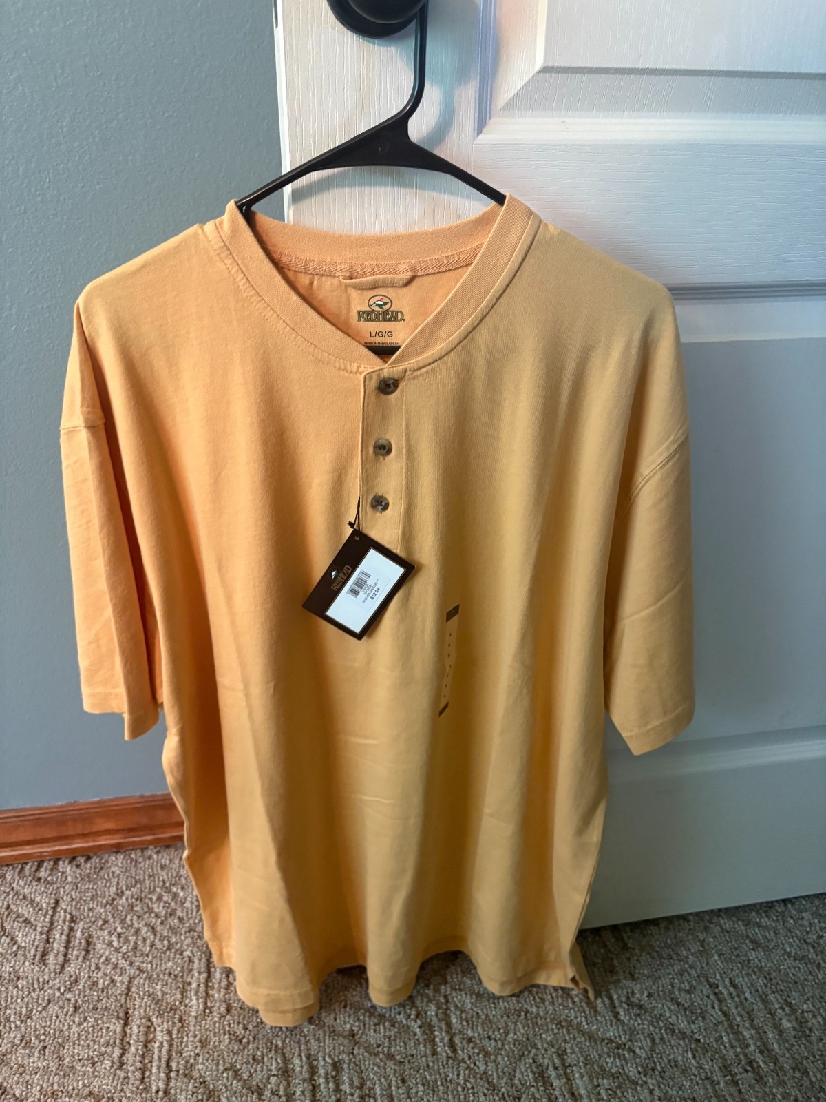 Bass Pro Red Head Henley Shirt