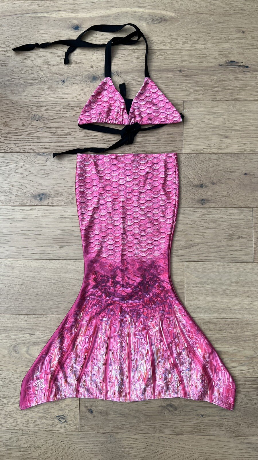 Fin Fun Mermaidens Toddler Bikini Top & Mermaid Tail Set | PINK Sz 3 | XS