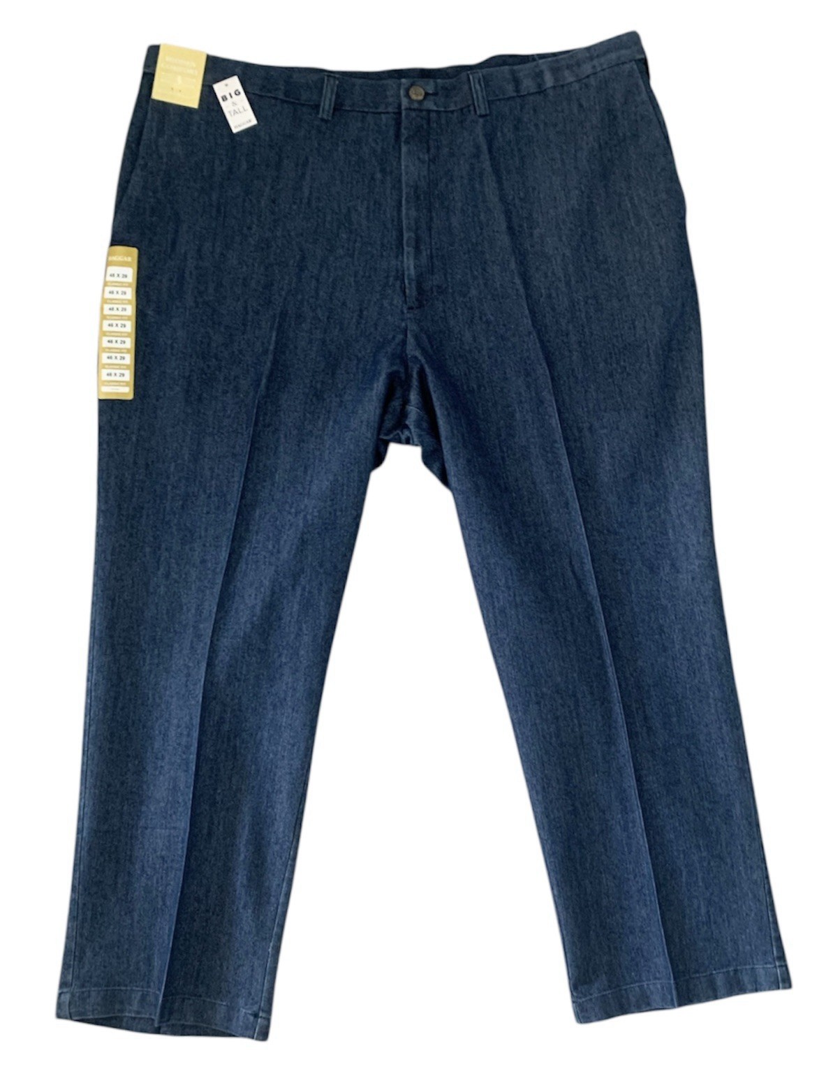 NEW Haggar Mens Big & Tall 46 x 29 Premium Stretch Denim Classic Fit Jeans