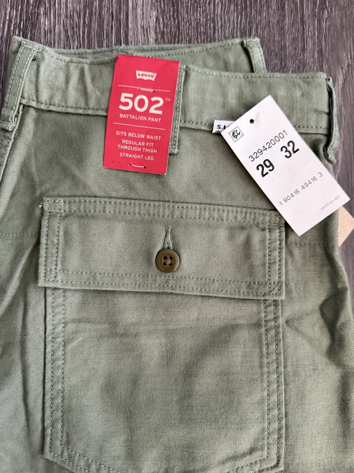 2 Levi’s Batallion Pant (502) Men’s 29