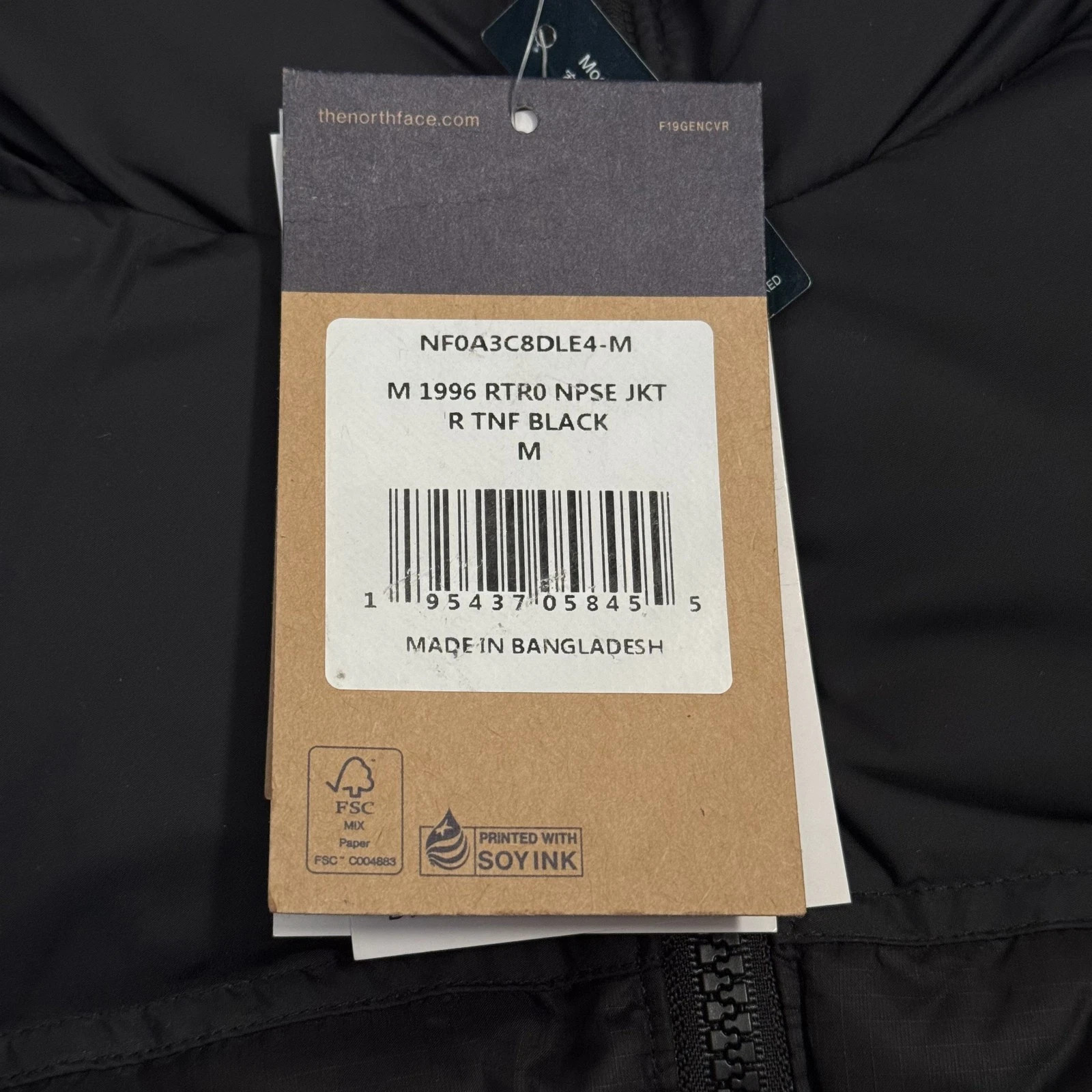 North Face Men’s 1996 Retro Nuptse 700 Down Puffer Jacket Black S,M,L,XL