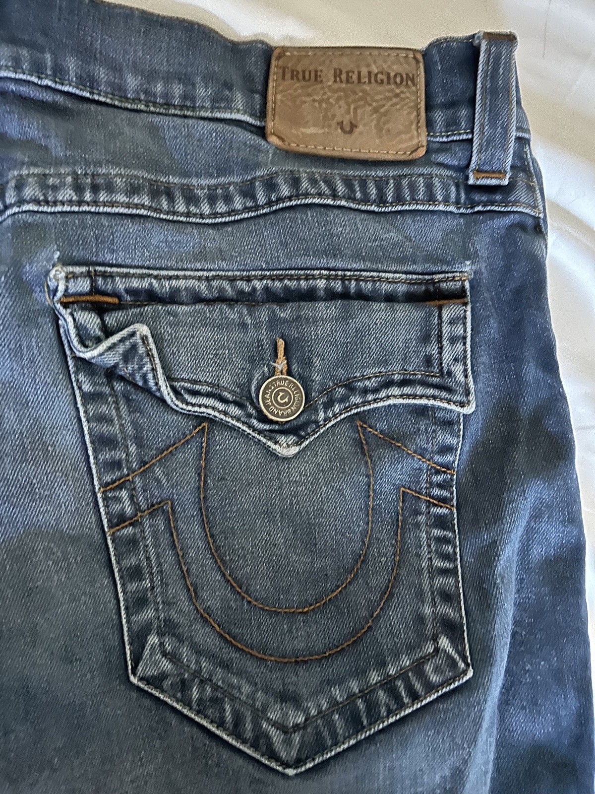 True Religion Men’s Rocco Relaxed Skinny Fit Jeans, Size 38