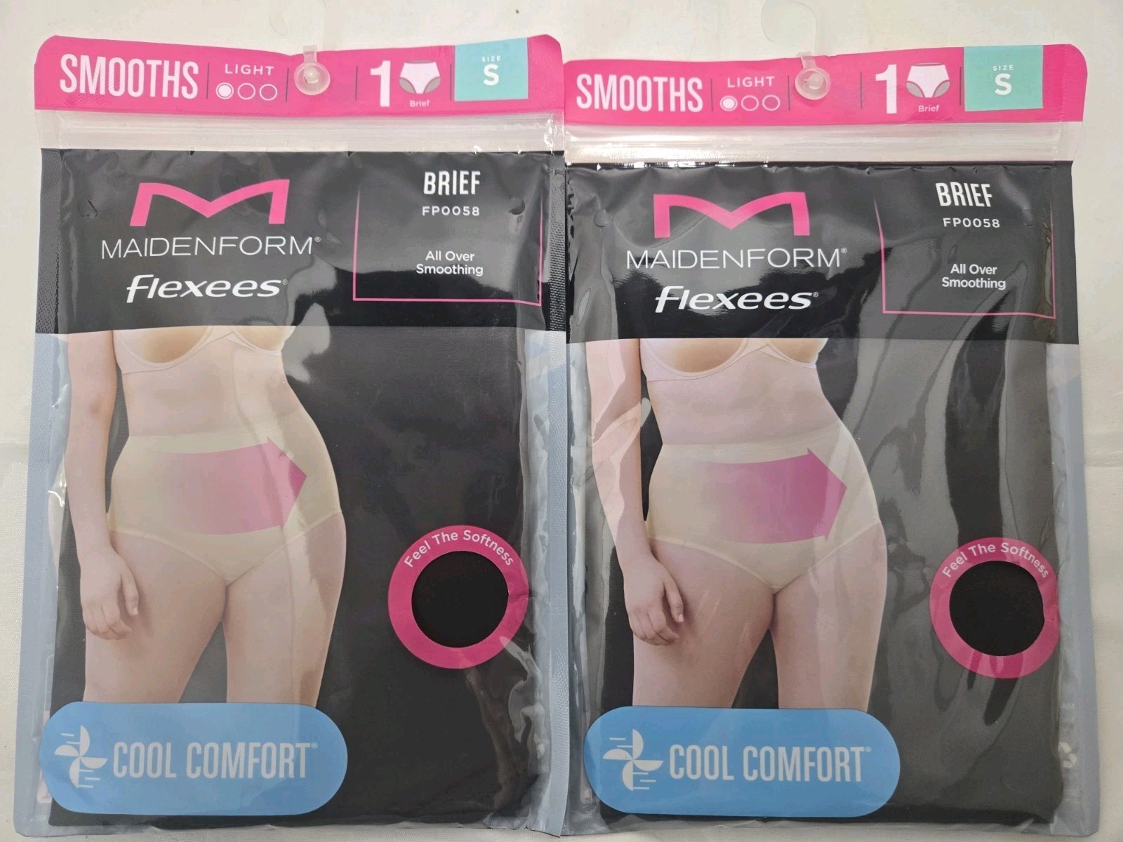 Maidenform Cool Comfort Flexees Brief Small 4 Pack Brown Beige
