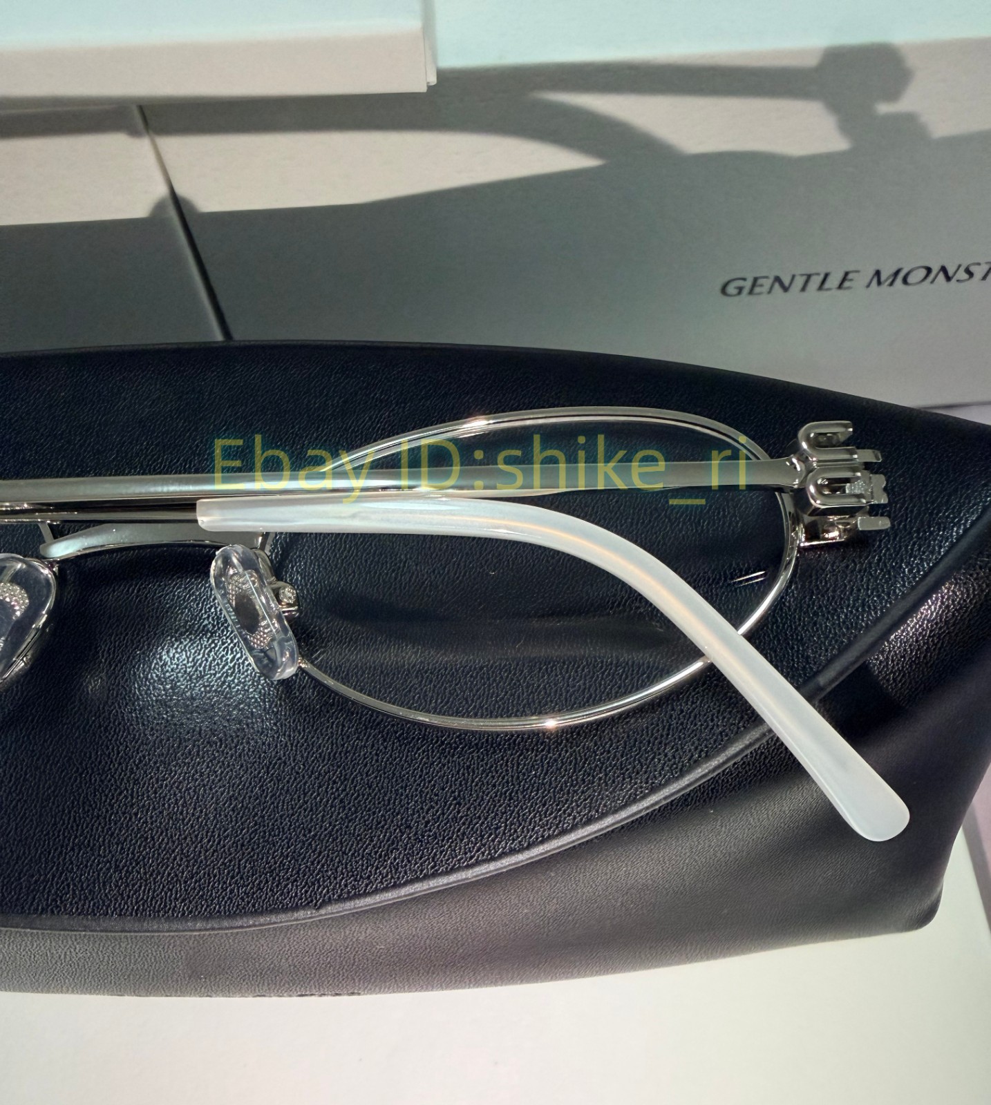 2026 GentleMonster Sunglasses Lolos 02 Silver Frame Clear Lenses
