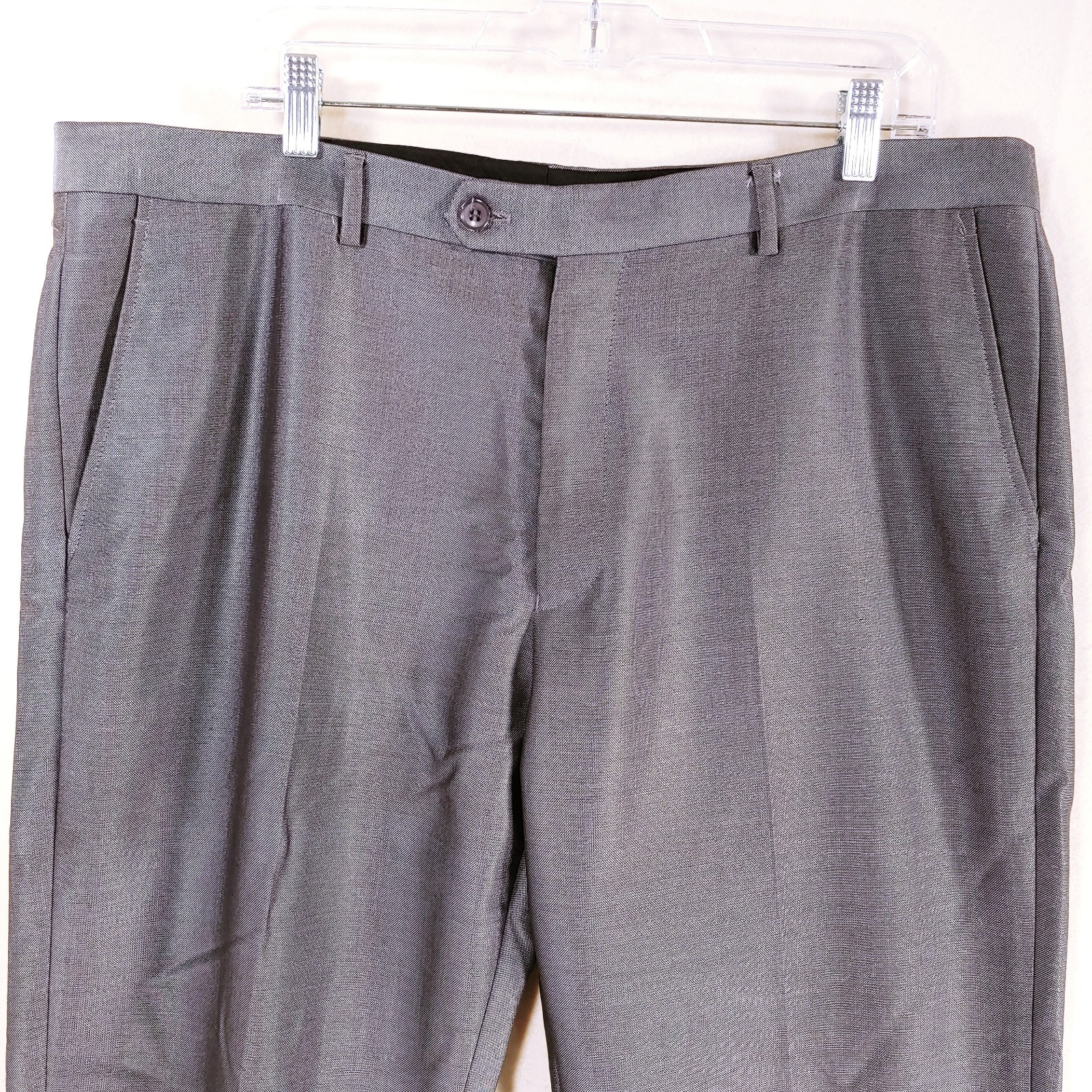 Lineage Suit Jacket & Pants Mens 46R Fit 48L Silver Blazer 39X29 Wai-Ins 2pc Set