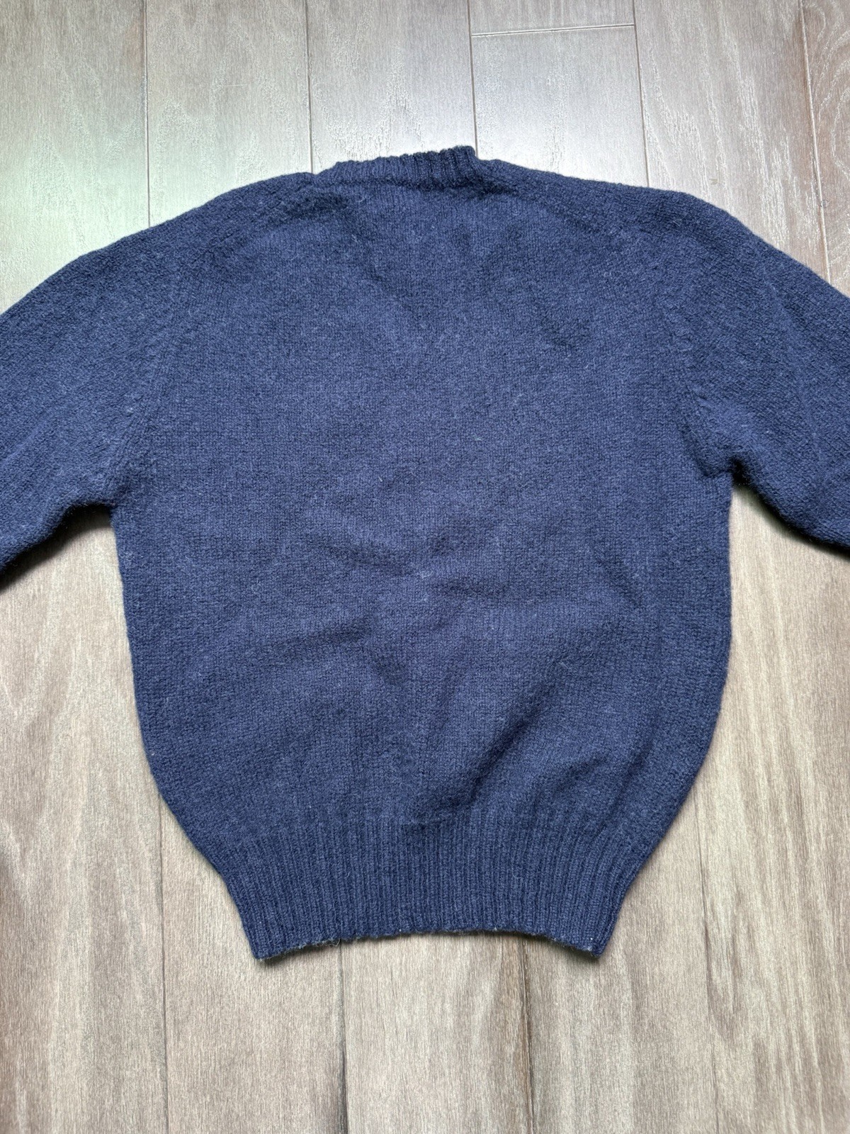 Women’s The Woolruch Woman 100% Wool Sweater Navy Blue Size Large