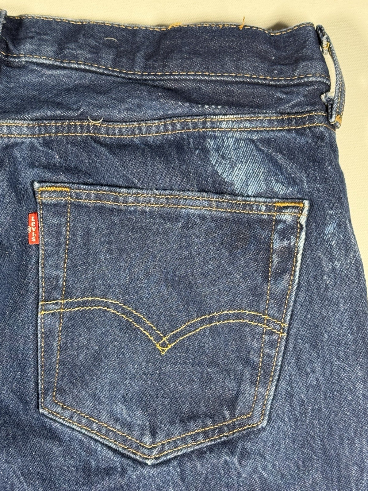 Levi’s 501 Original Fit Jeans Mens 32×30 Measured Blue Medium Wash Straight Leg