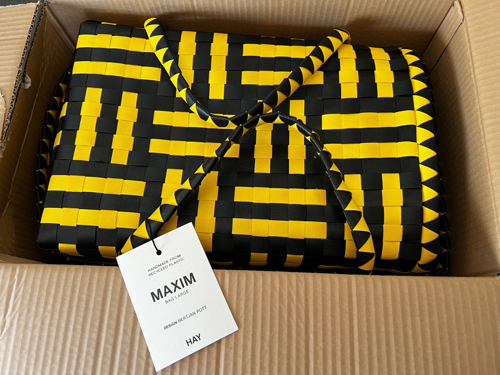 (Lot of 2) HAY Maxim Eco Friendly Large Shopping Bags Bertjan Pott NEW Steelers