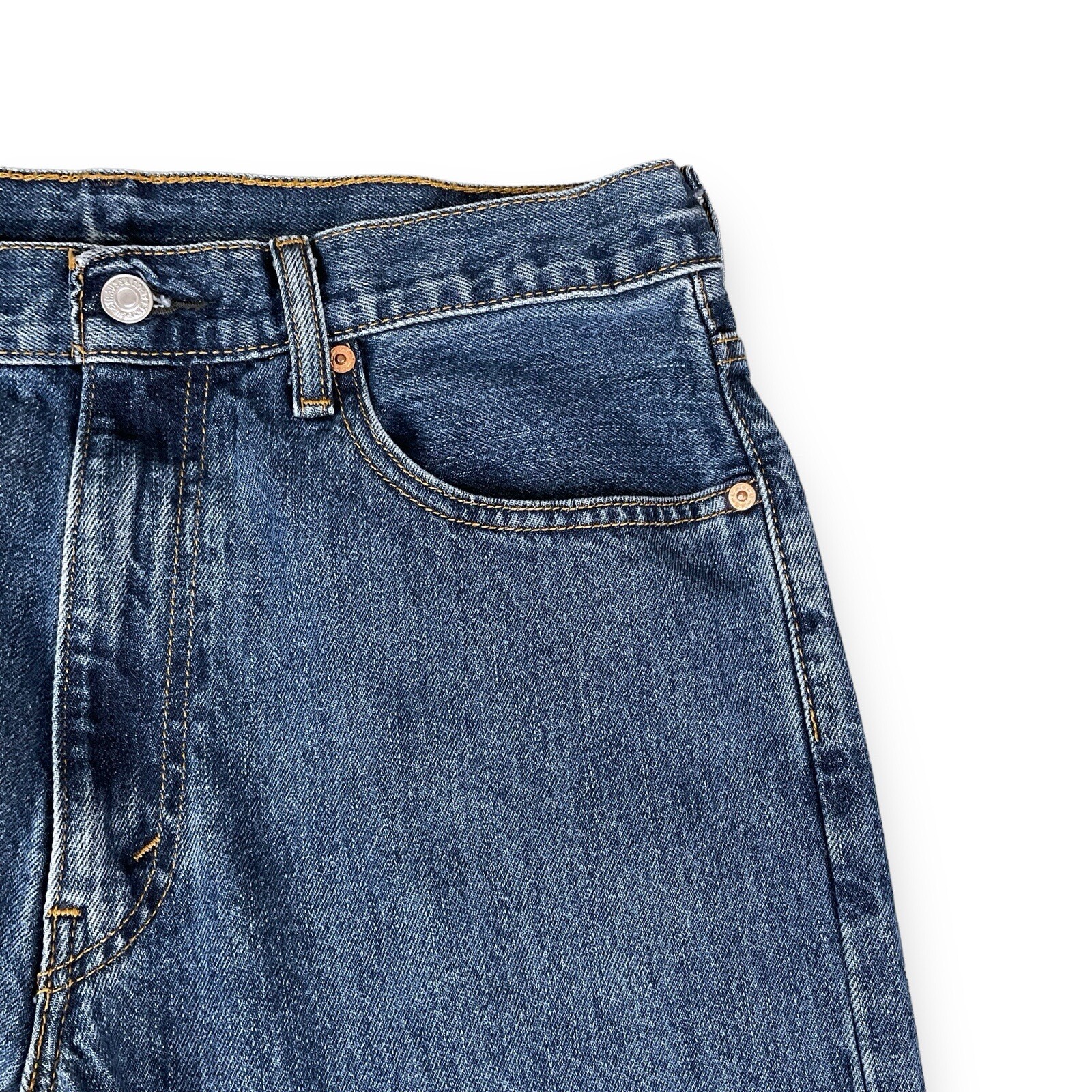 Levis Jeans Mens 34×34 (ACT 32×32.5) Blue Cotton Egypt Relaxed Fit EUC