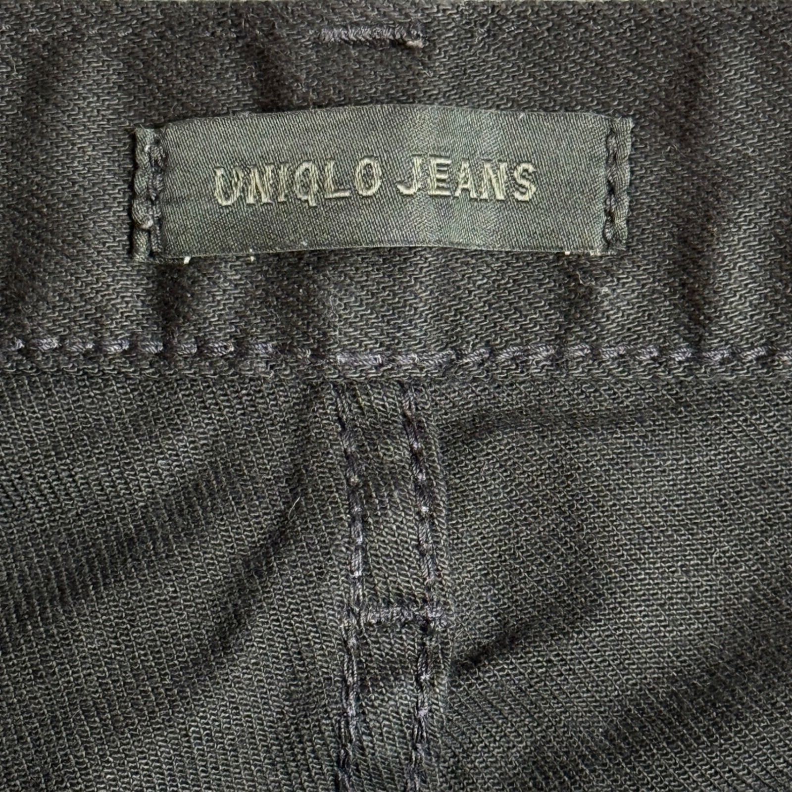 Mens Uniqlo Skinny Jeans | Size 32 | Black Stretch Selvage Denim