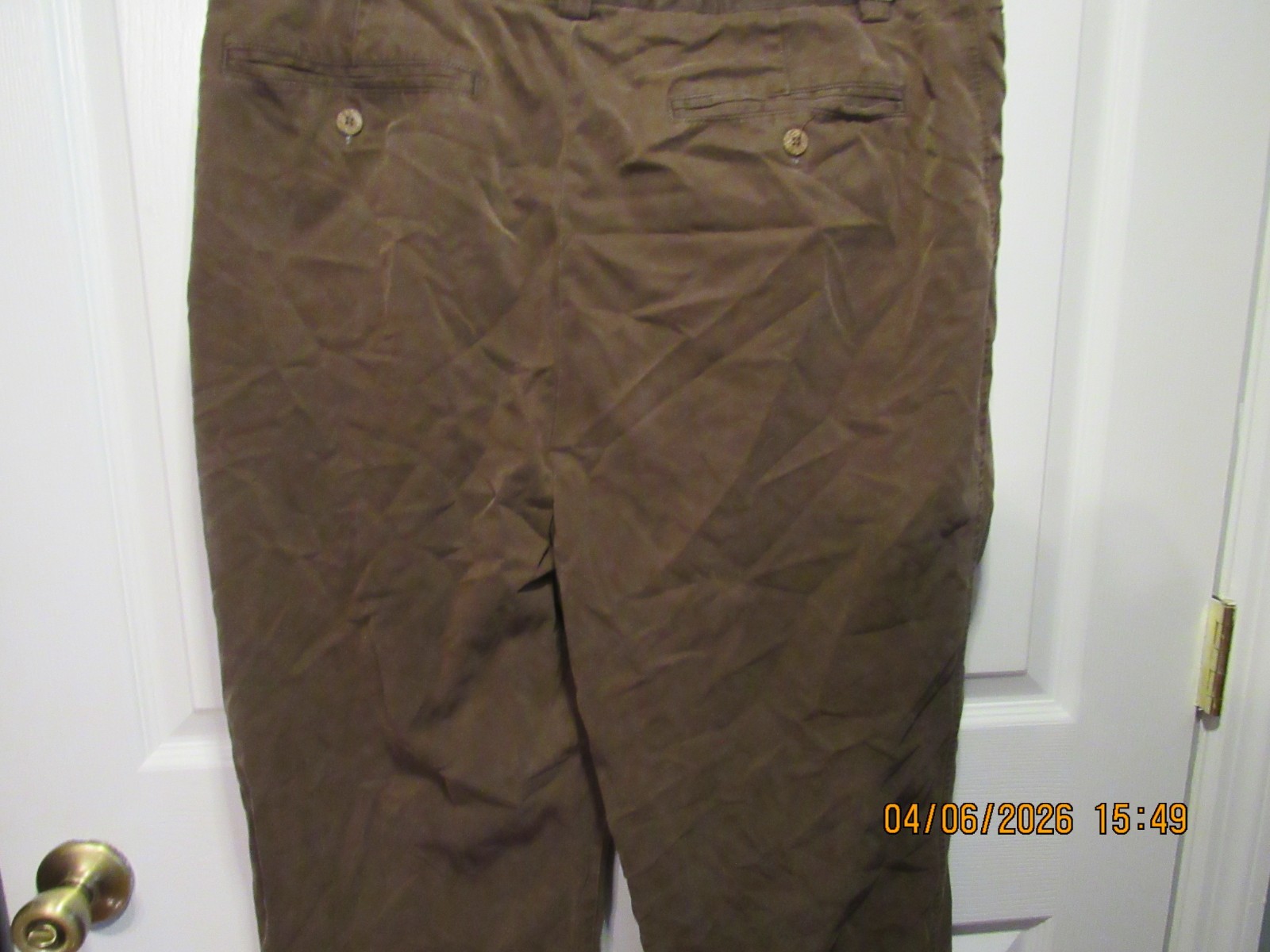 Mens Tommy Bahama Brown Pants 38×29 38×29 Tencel Cotton