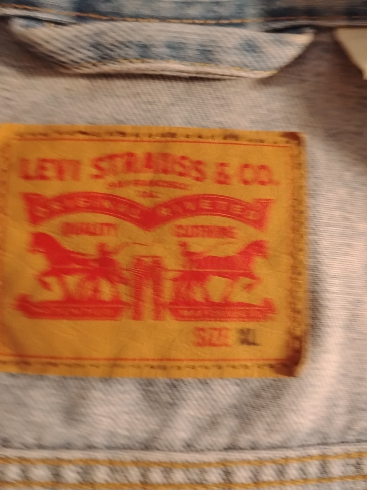 Rare Vintage Levi’s Strauss JAIME BALMES #8 OFICINA 502 Denim Jacket XL