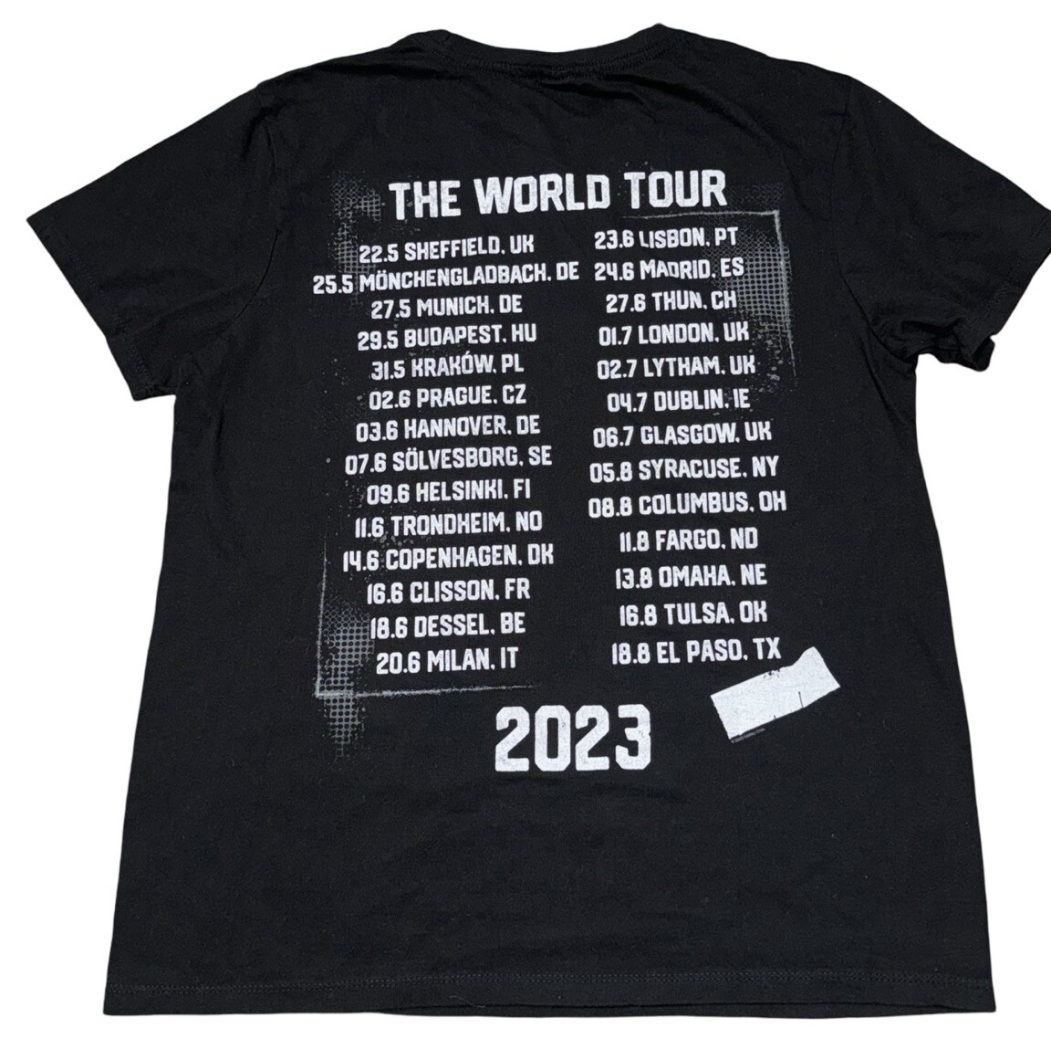 T-Shirt Ink Motley Crue 2023 World Tour Graphic Print T-Shirt Adult Small