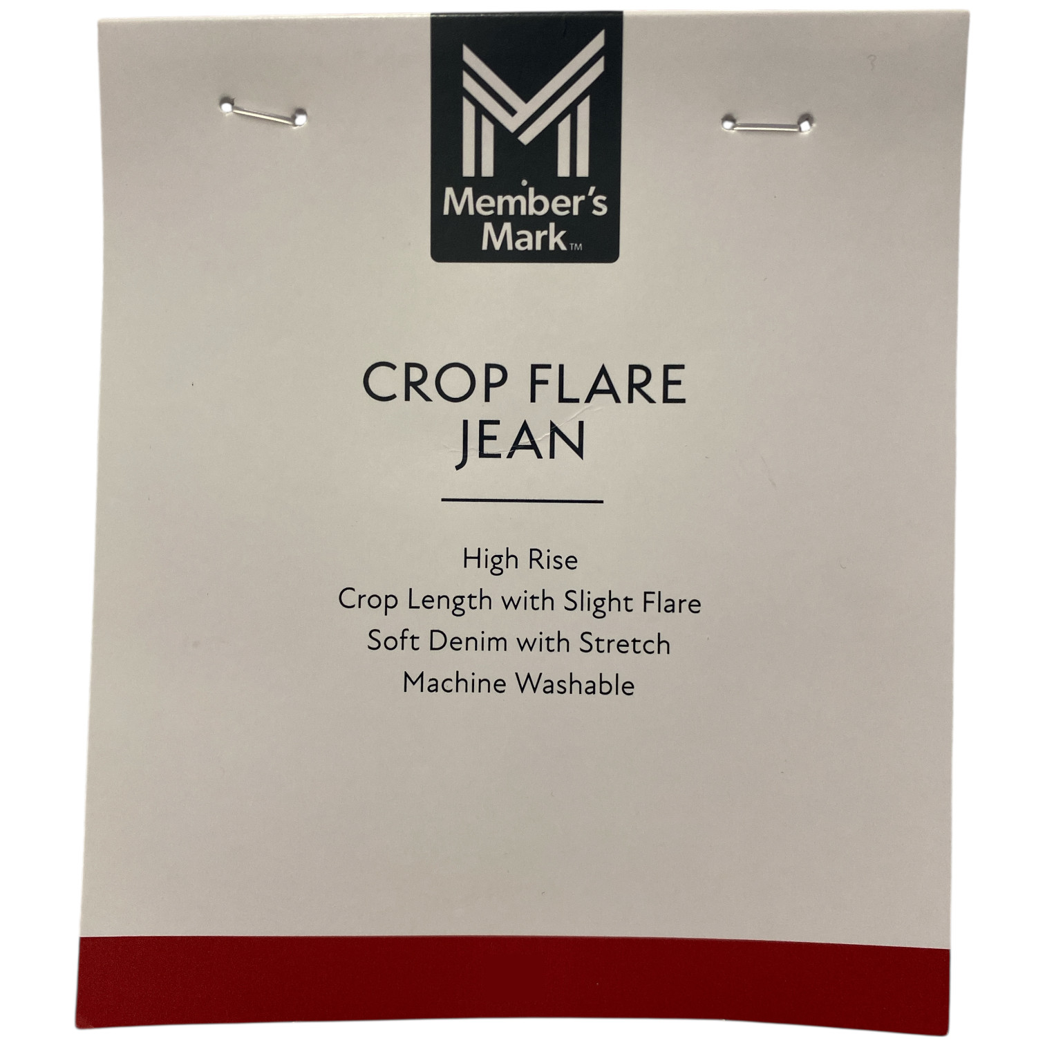 Member’s Mark Women’s High Rise Crop Flare Stretch Jeans