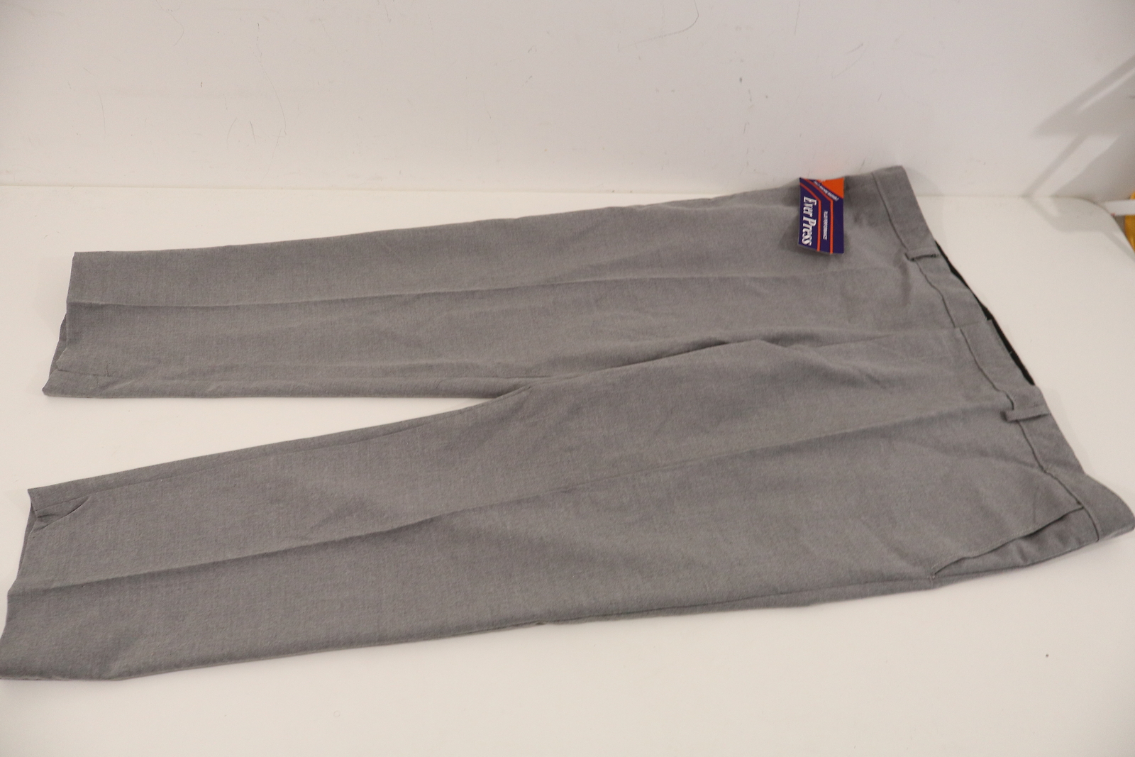 Vintage 90s Deadstock Ever Press Men’s Grey Trousers 46 Machine Washable England
