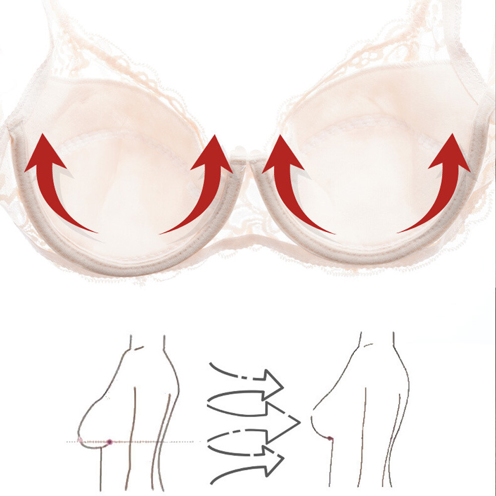Feminized Lady Bras Push Up Bra Sexy Lingerie Lace Underwire Brassiere Intimates