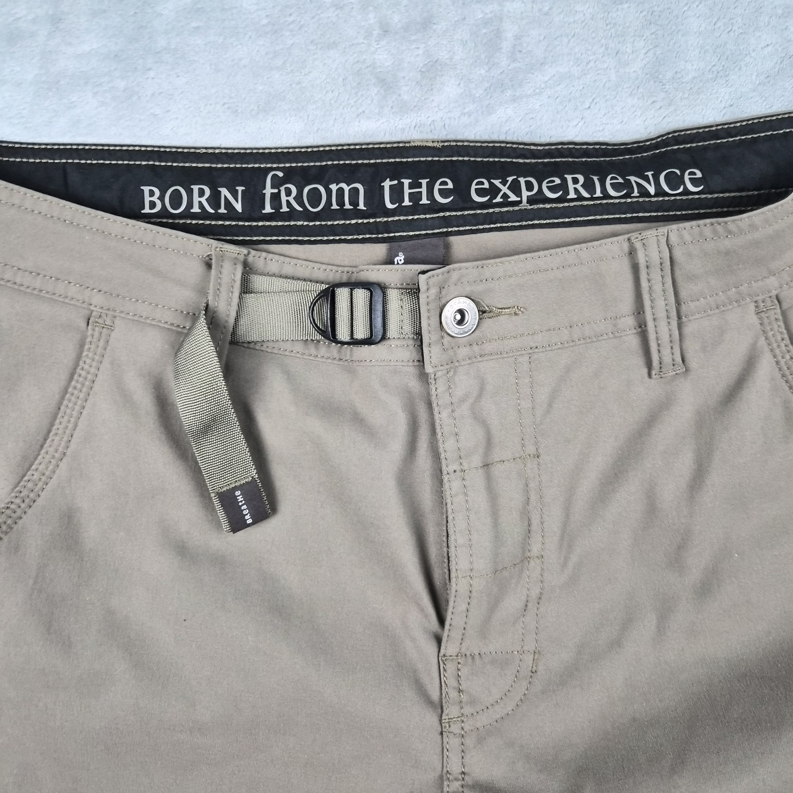 Prana Pants Mens Size 34×28 Stretch Zion Standard Brown Nylon Elastane Straight