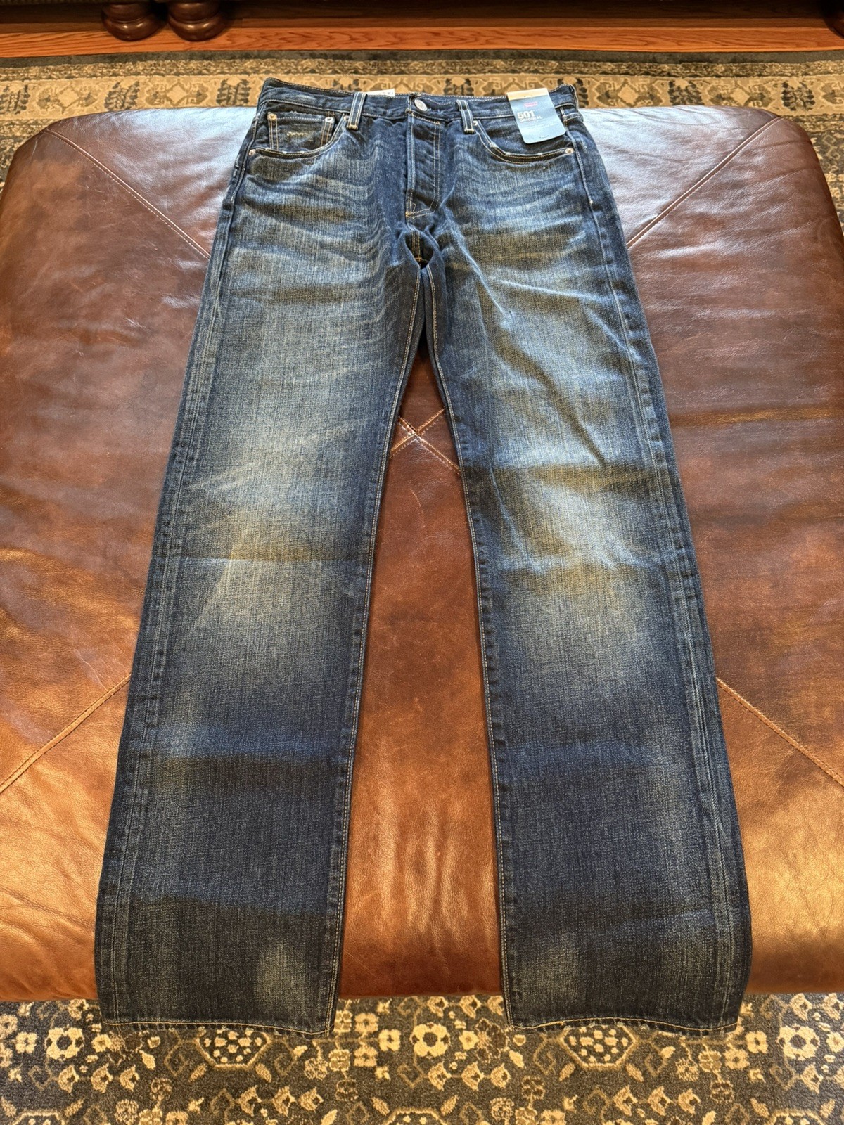 Levi’s Premium 501 Original, Blue Jeans, 100% Cotton, 30×32