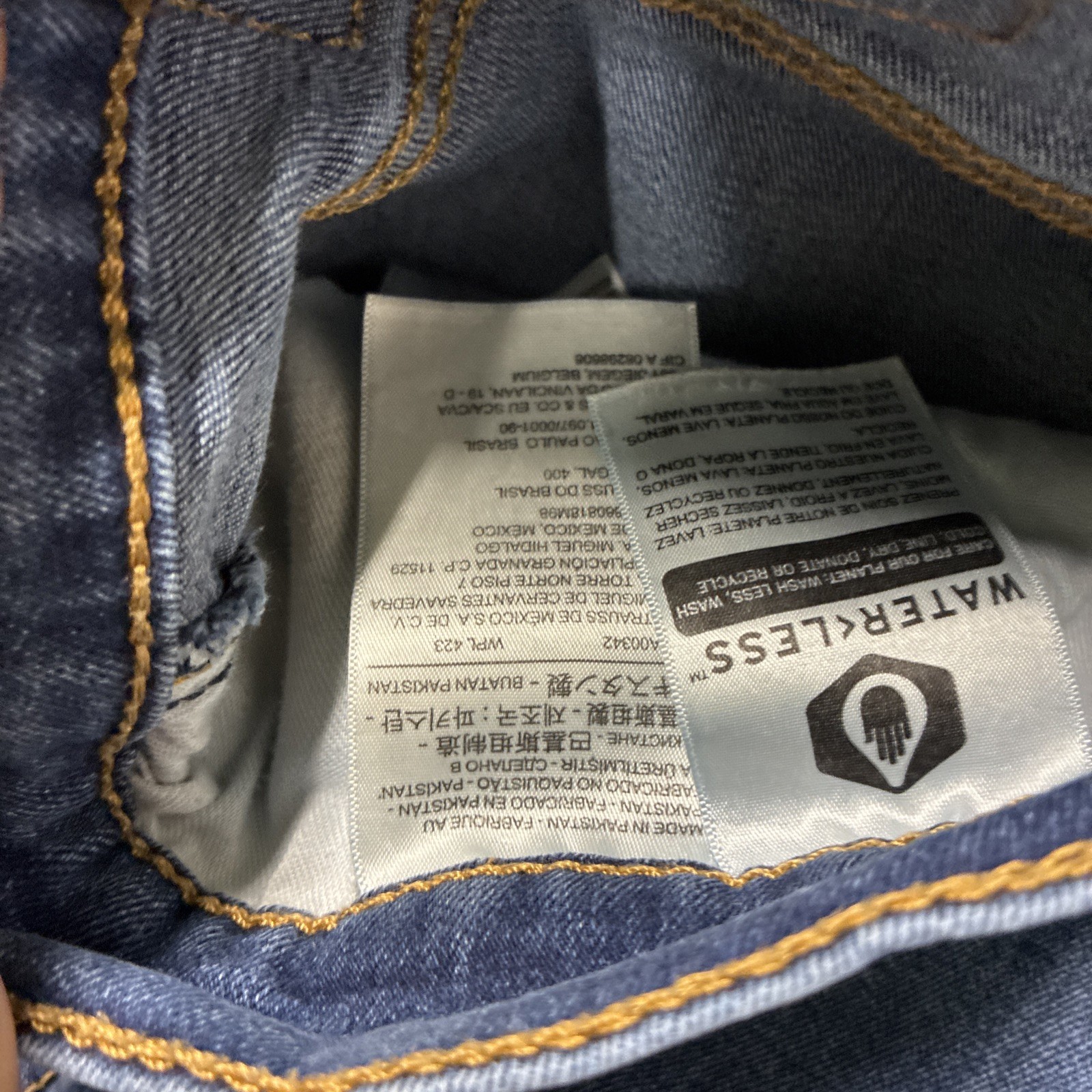Levi’s 511 Slim Fit Stretch Jeans Mens 36×32 Light Wash Blue Stretch Denim Pants