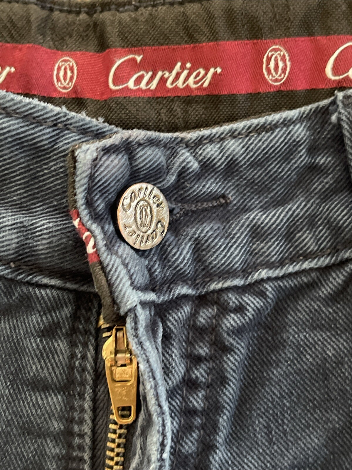 Cartier Jeans Division Men actual fit W32 L27.5 Blue Made in France *READ