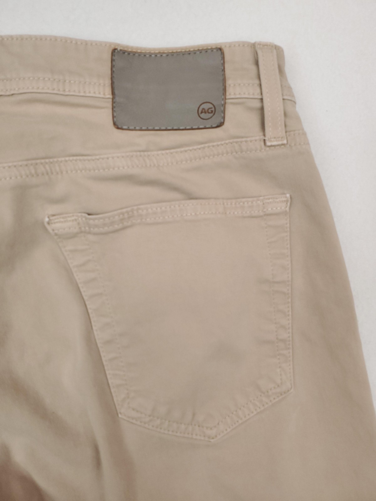 AG Adriano Goldschmied Jeans Mens 32×32 Beige Tellis Modern Slim Tapered Stretch