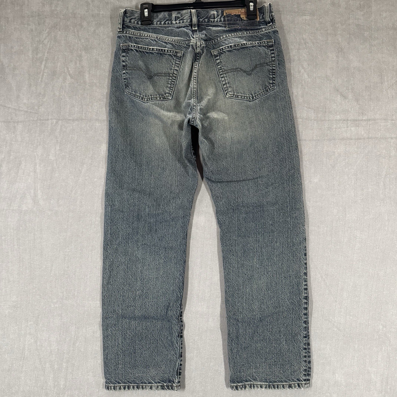 Vintage Diesel KULTER Jeans Men 33×30 Blue Straight Leg Stretch Button Fly Italy