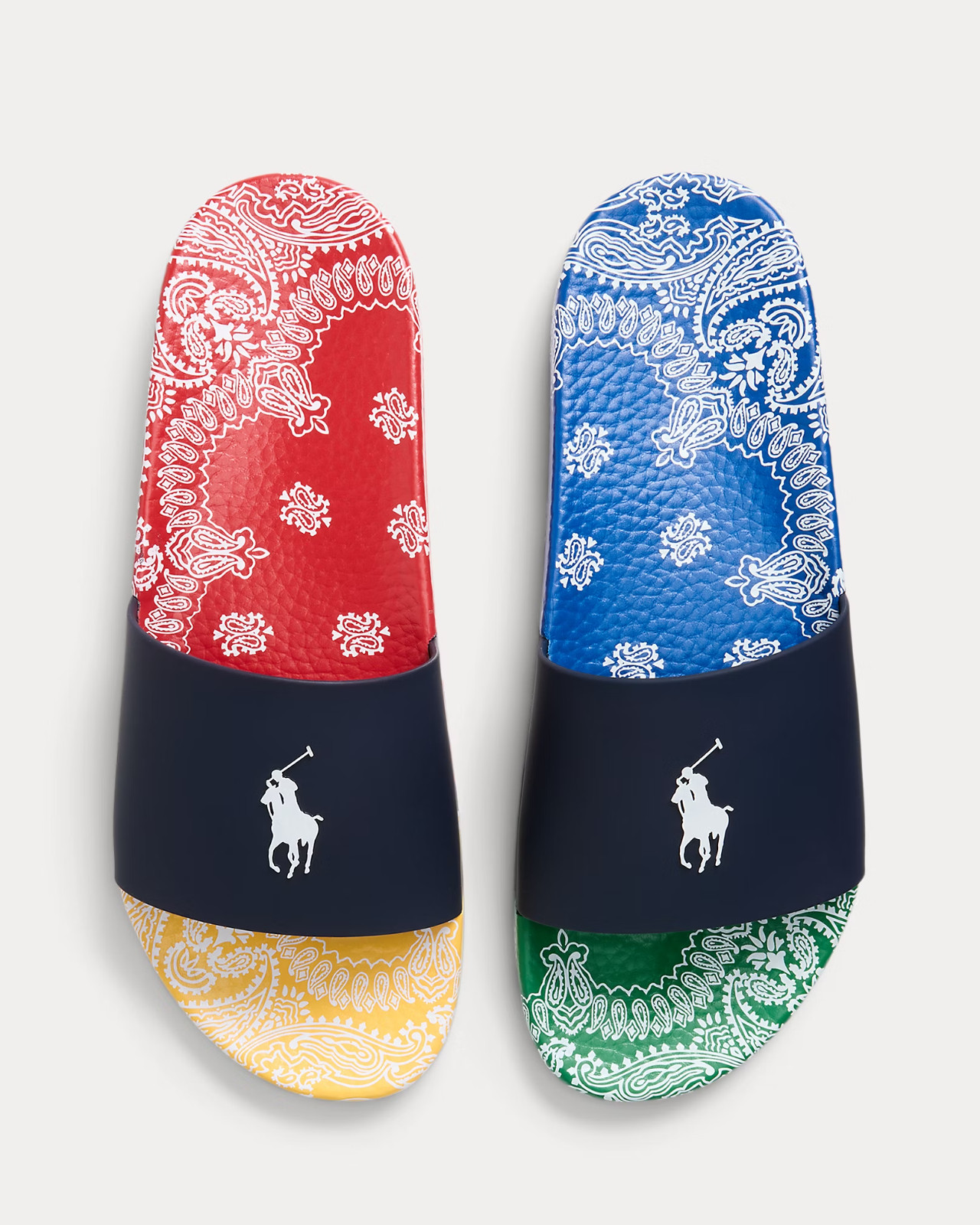 Men’s Size 8 9 10 11 12 13 Polo Ralph Lauren PAISLEY BANDANA BIG PONY Sandal
