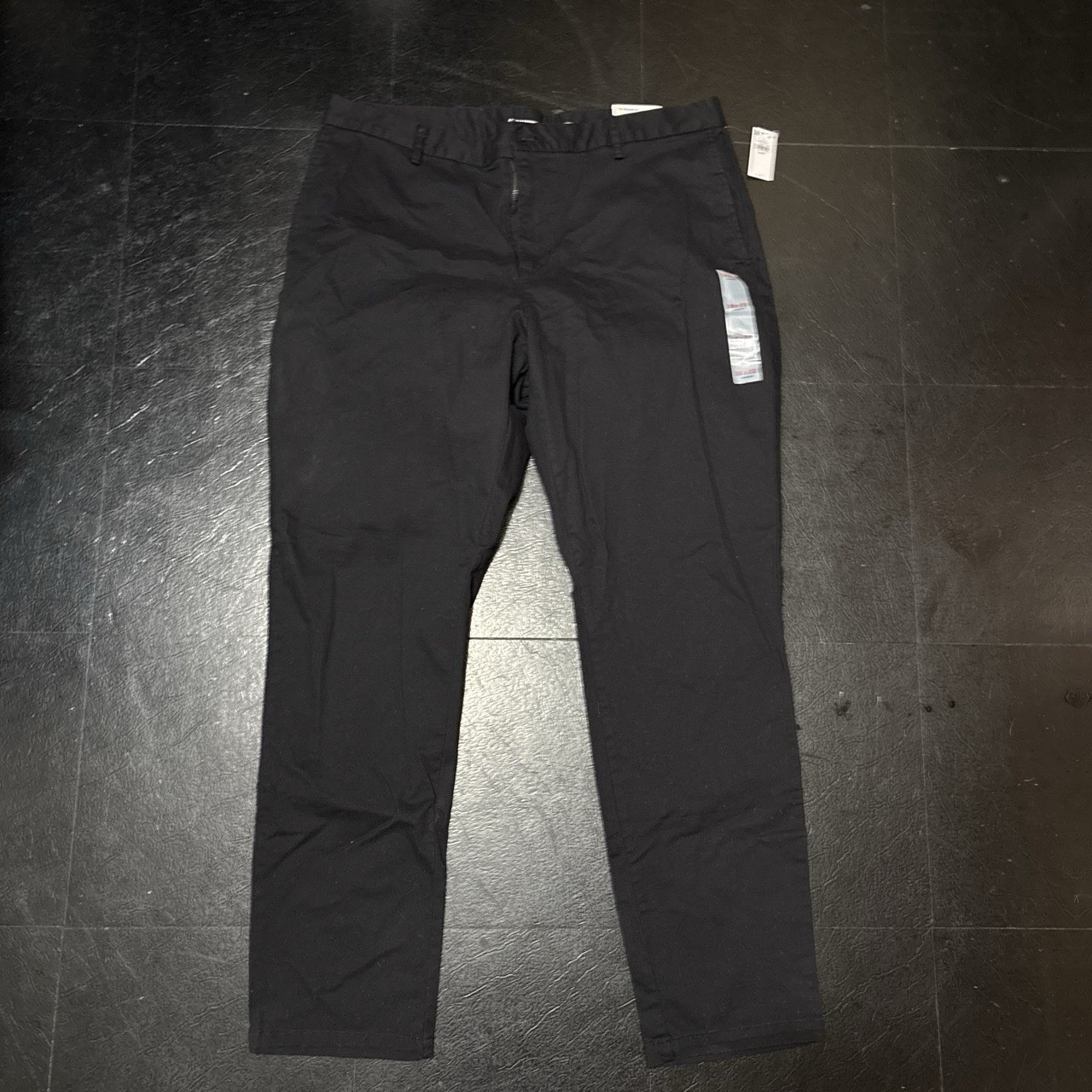 Old Navy Athletic Fit Cargo Pants Built-In Flex Stretch Cotton Blend Black 38