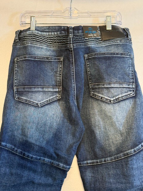 Kno Betta Classic Jeans Moto Biker Distressed Jeans Men’s Size 34 Medium NWT