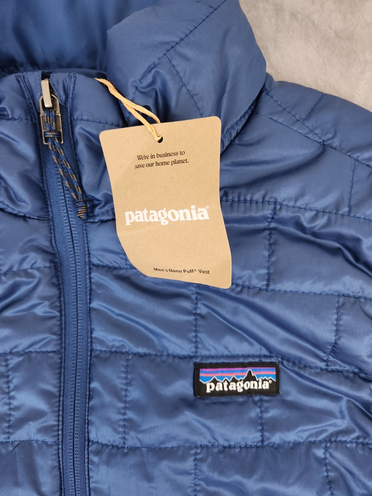 Patagonia Nano Puff Vest Clement Blue Men’s Size Medium