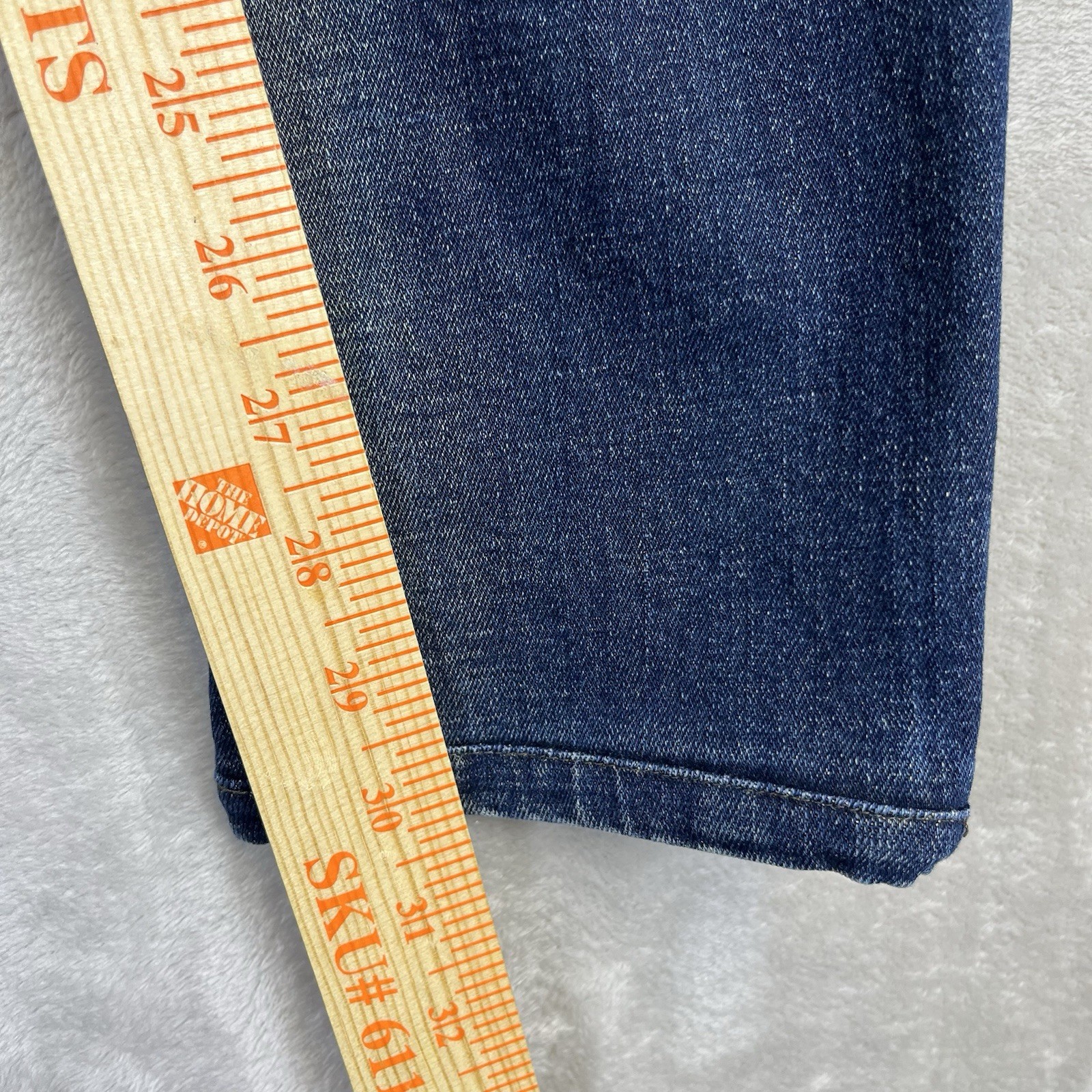 Diesel Jeans Mens 38×30* Blue Larkee Distressed Fade Whiskers Button Fly Italy