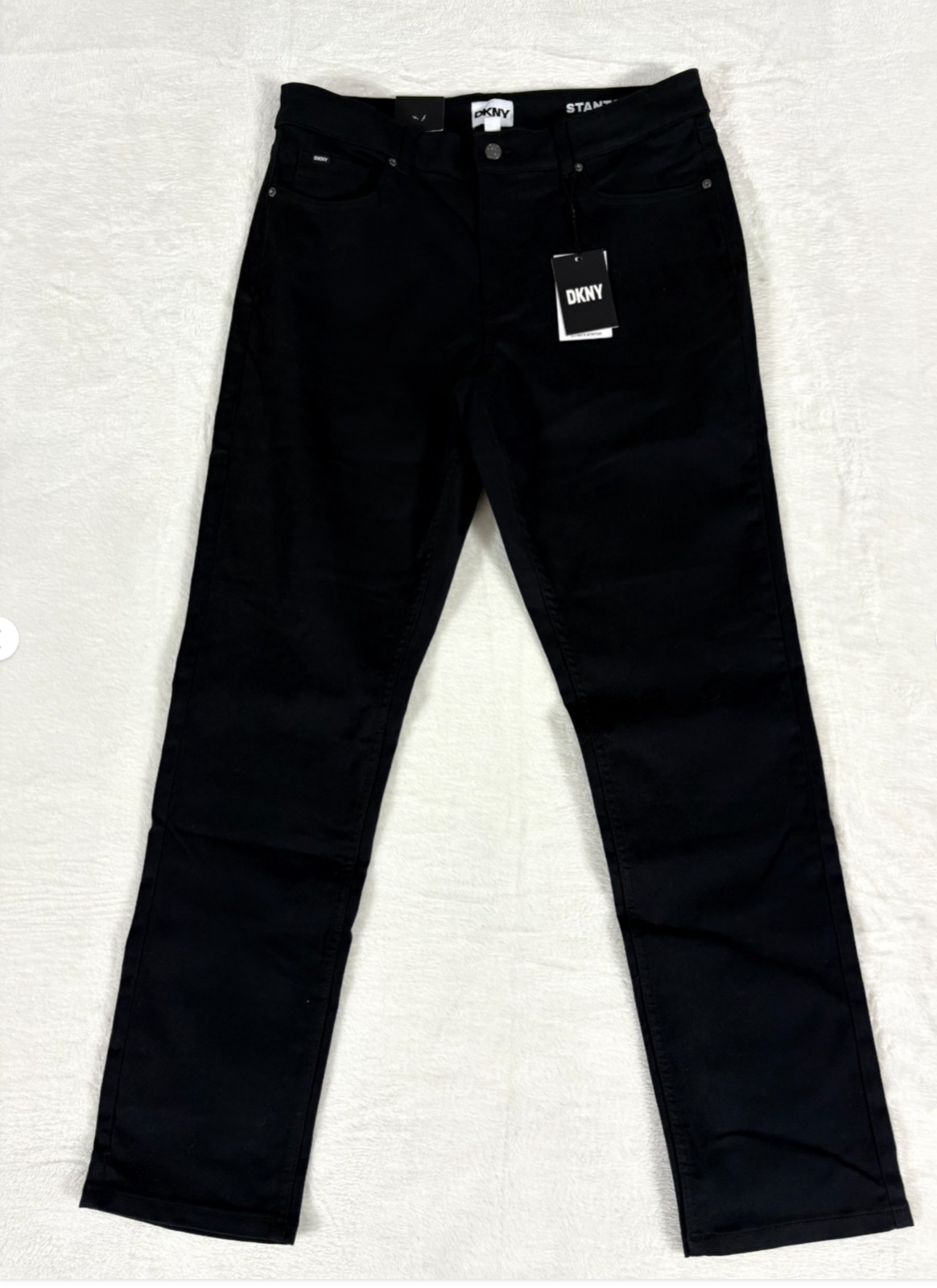DKNY Stanton Pants Mens Beige Slim Fit Ultimate Two Way Stretch Comfort Outdoor