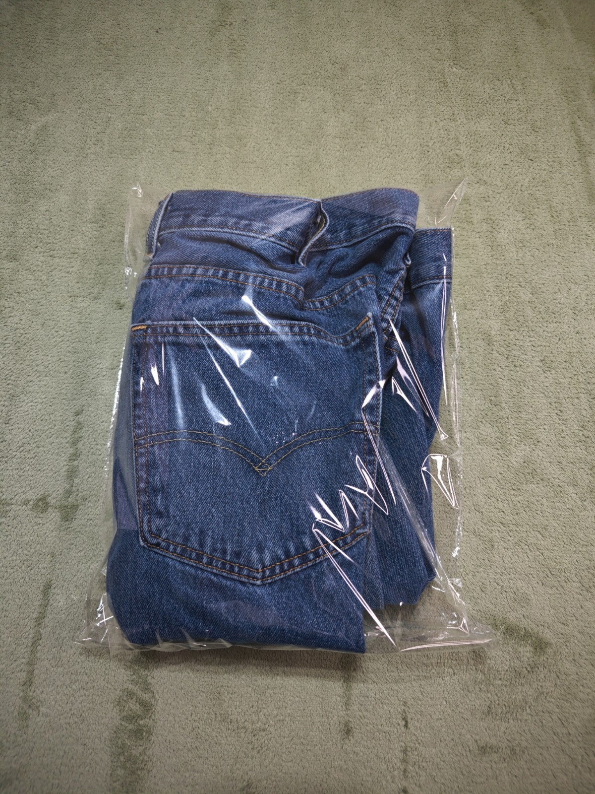 Levis 550 Relaxed Fit Jeans Mens 46×32 Medium Wash Blue Made in USA Vintage Deni
