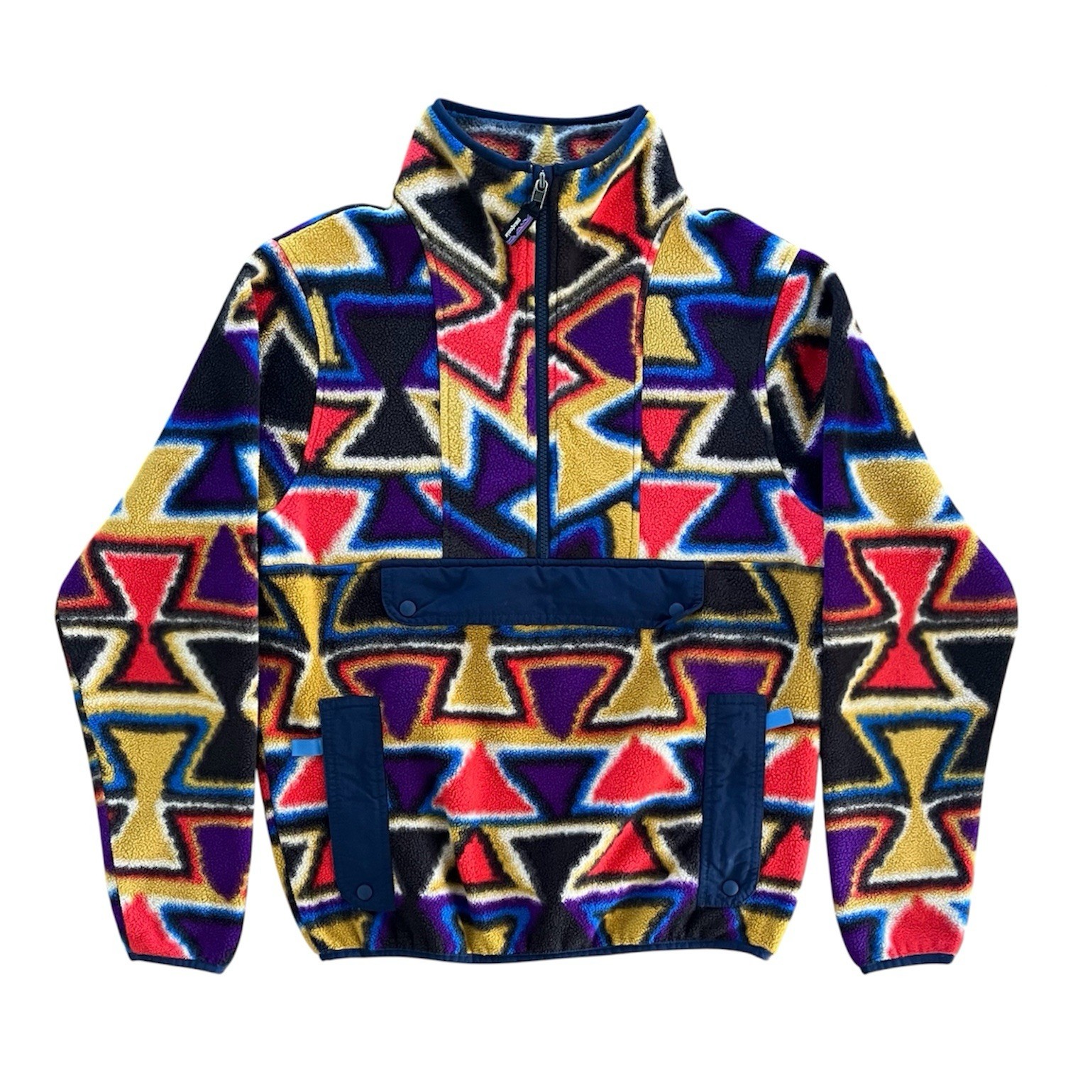 PATAGONIA SYNCHILLA ANORAK VISION QUEST BIG: CATALAN CORAL, UNISEX XS= W XS, M S