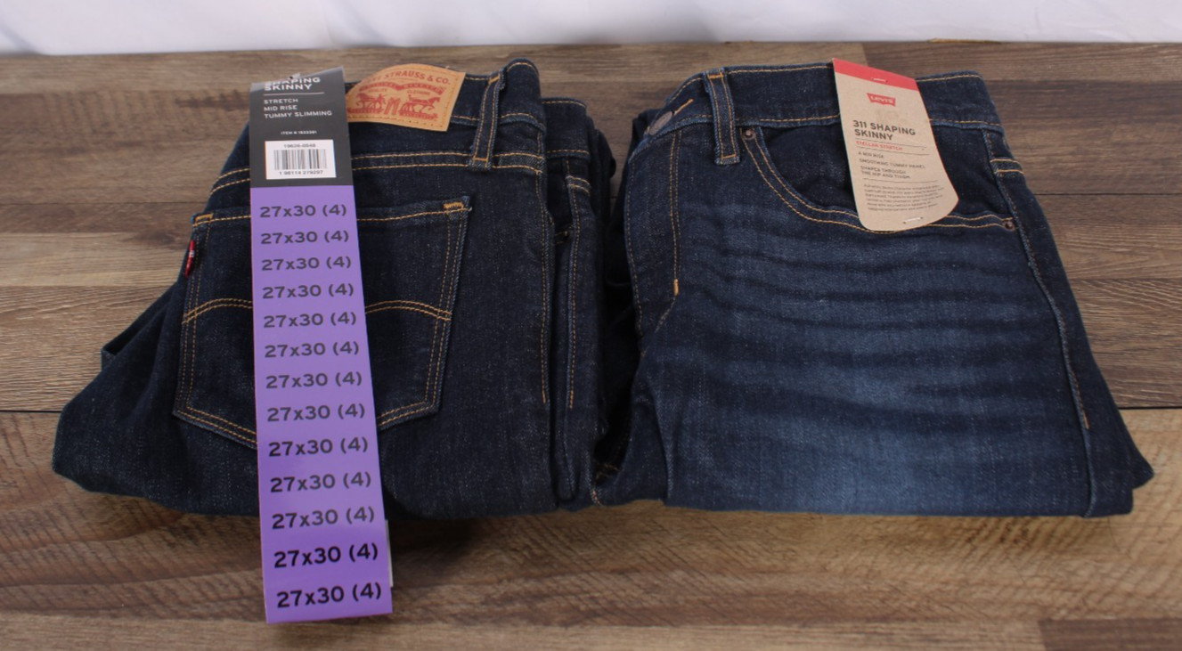 Levi 311 Shaping Skinny Stretch Mid Rise Tummy Slimming Blue 27×30 Or 30×30 NEW