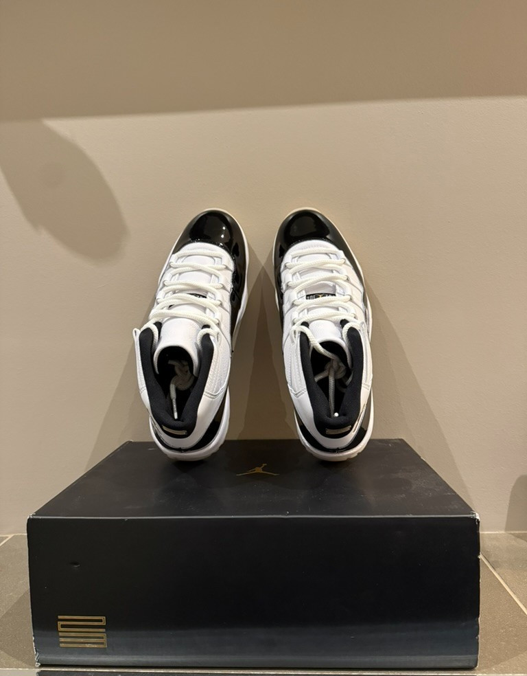 Nike Air Jordan 11 Retro Gratitude DMP Black White Gold Men’s US 11 CT8012-170
