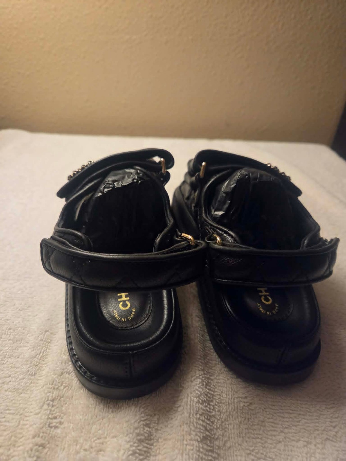 Size EU36 Chanel Black Quilted Caviar Chanel Logo