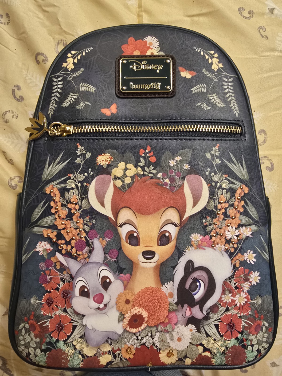 Loungefly Disney Bambi Thumper Flower Floral Mini Backpack NWT