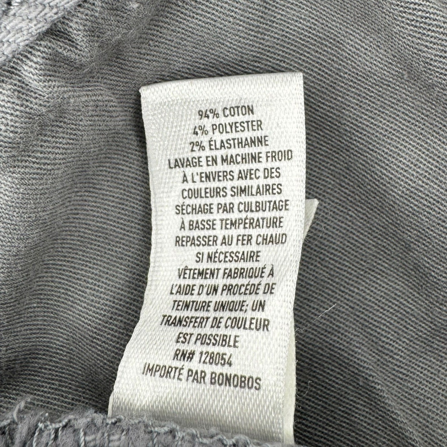 Bonobos Traveler Slim Taper 5 Pocket Pant Men’s 35×30 Gray Minimalist