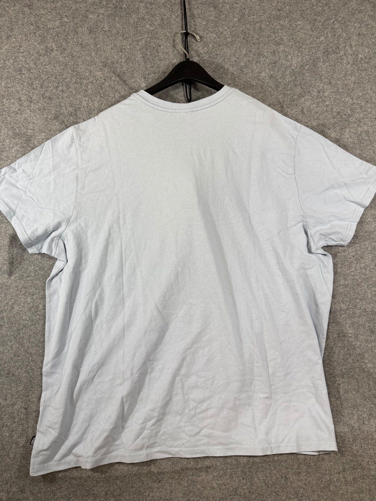 Eddie Bauer Henley T-Shirt Mens 2XL Light Blue Short Sleeve Quarter Button NWT