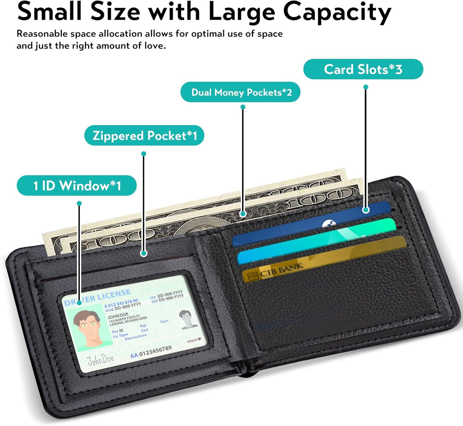 Kids Wallet for Boys, Birthday Gift for 5 6 7 8 9 10 11 12 Year Old Boys, Funny