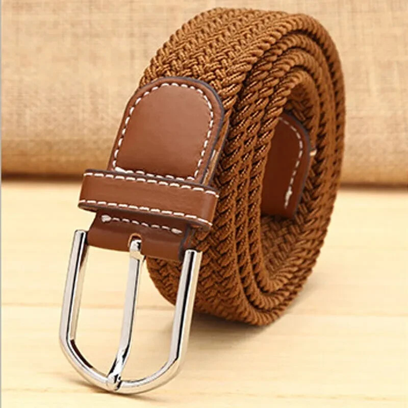 Elastic Fabric Braided Belt,Enduring Stretch Woven Belt for Unisex Men/Women/Jun