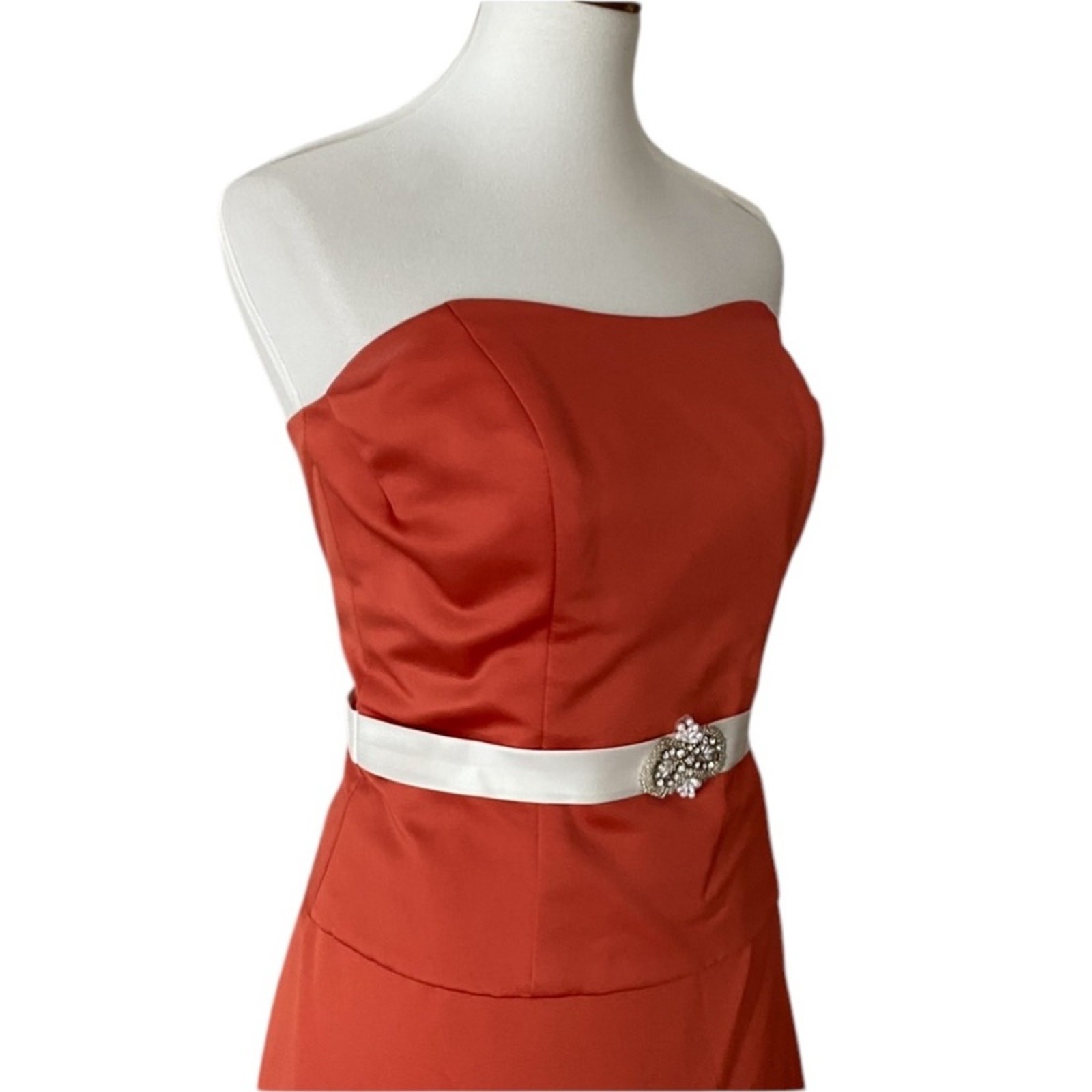 Alfred Angelo Vintage Dress Medium Y2K Strapless Small Gown Set Bridesmaid Fall