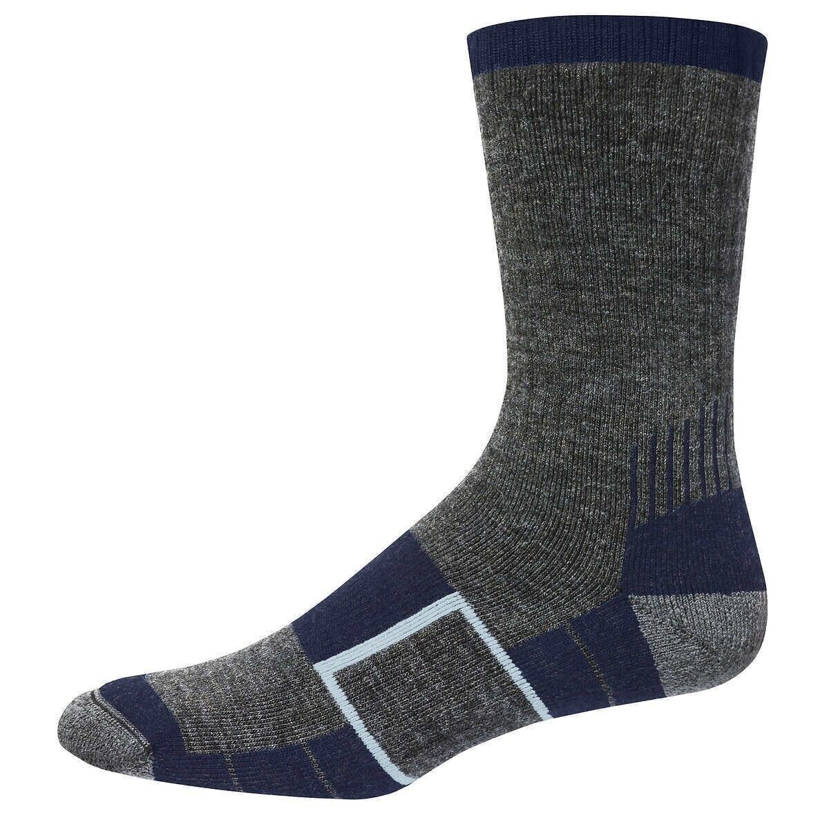 Kirkland Signature Men’s Merino Wool blend sock, size 7-13, 4-pair USA Made