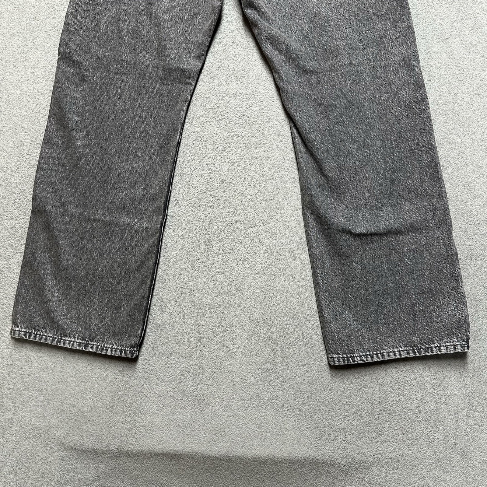 NWT Gap 90s Loose Jeans Mens 31×30 (33×29) Gray Washed Black Denim Baggy