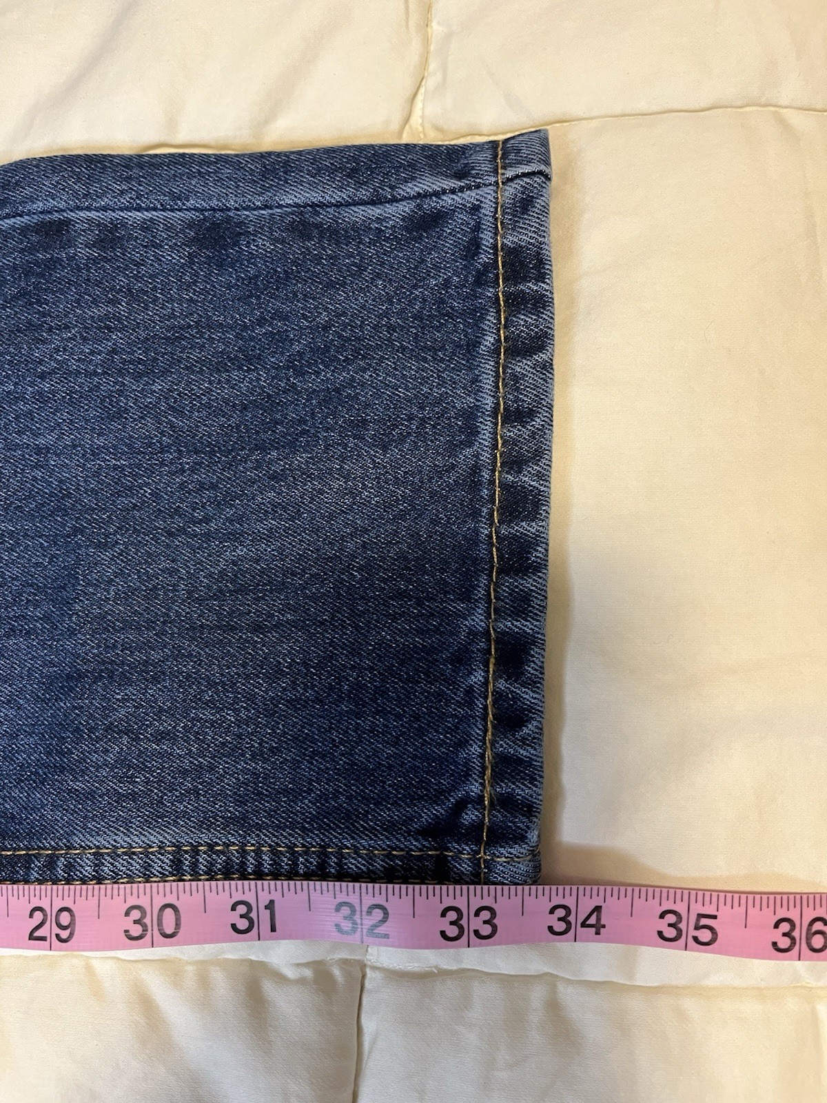 New Levi’s 505 32X34 Regular Fit Blue Denim Jeans Classic Straight Men’s NWT