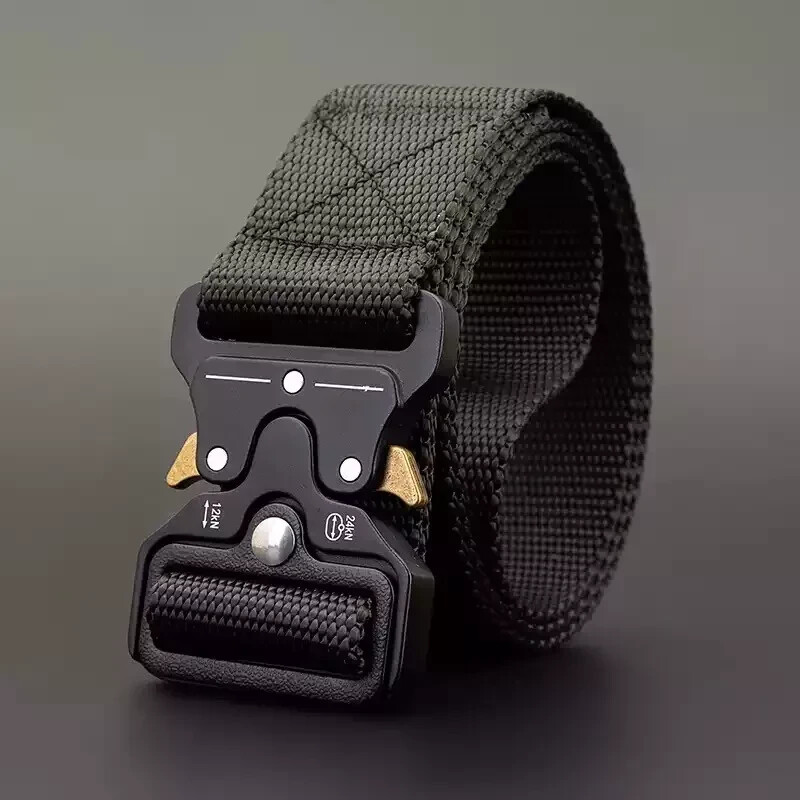 MEN Casual Military Tactical Army Adjustable Quick Release Belts Pants Waistband