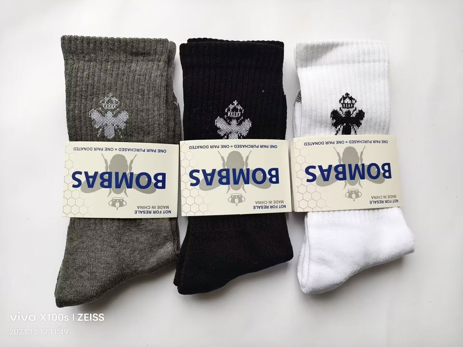 3 pairs Bombas Men’s All-Purpose Calf Socks Size Large 10-13 -3 Colors US STOCK
